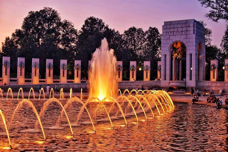 @marcus_ww - Atardecer de verano en el Memorial de la Segunda Guerra Mundial - Cosas que hacer en Washington, DC