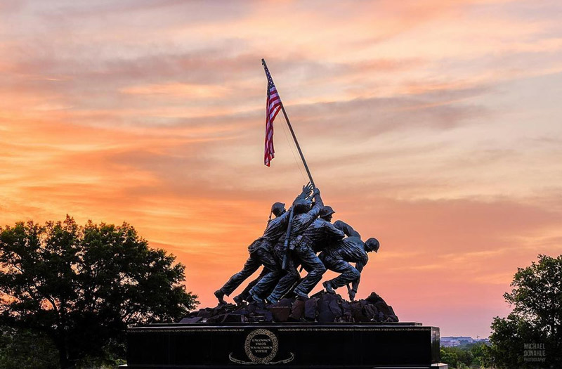 @michaeldphotos - atardecer en Marine Corps Memorial