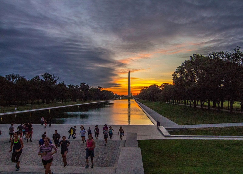 Free November Project workout on the National Mall - Free outdoor activities in Washington, DC