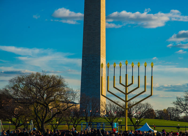 National Menorah on the National Mall in Washington, DC - Free things to do this winter in Washington, DC