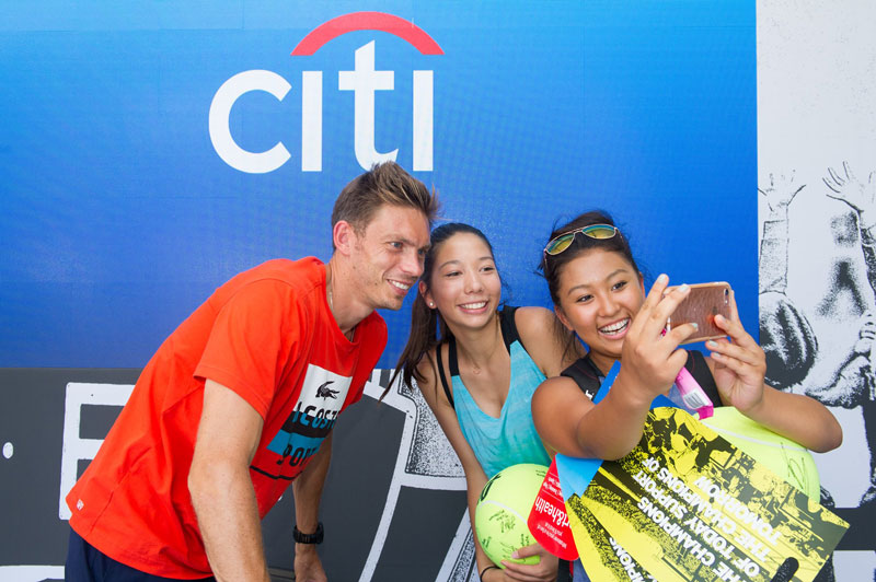Fan-Erlebnis beim Citi Open Sommer-Tennisturnier - Profisportturnier in Washington, DC