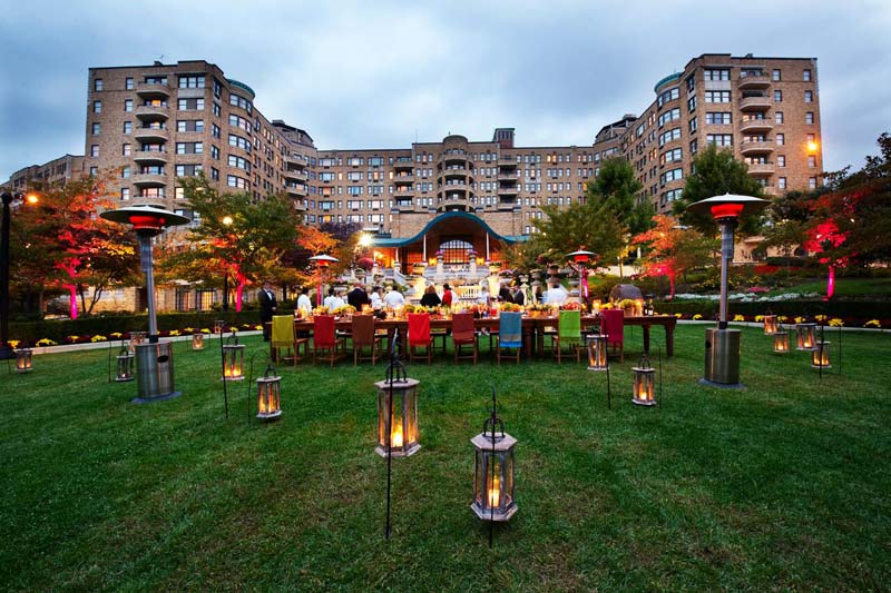 Omni Shoreham Hotel의 야외 행사 - 워싱턴 DC의 멋진 야외 회의 및 행사 공간