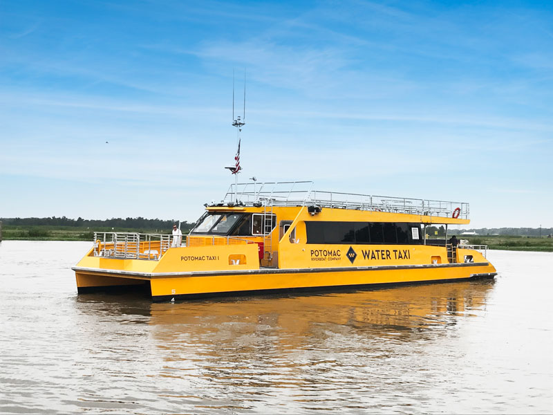 Potomac Riverboat Company Wassertaxi auf dem Fluss - Bootserlebnisse und Transport in Washington, DC