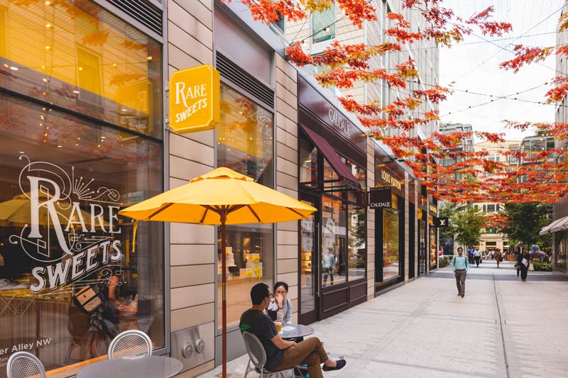 Instalação de outono em Palmer Alley em CityCenterDC - Onde fazer compras em Washington, DC