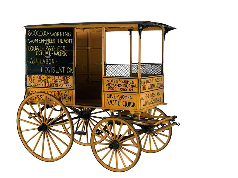 Woman suffrage wagon from Smithsonian National Museum of American History