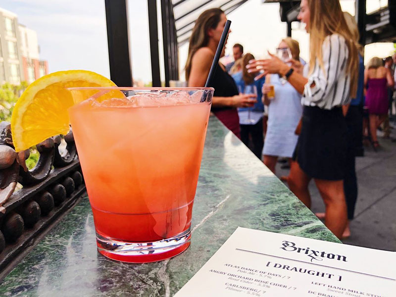 @thebrixtondc - Drinks on The Brixton rooftop on U Street - DC's best rooftop bars