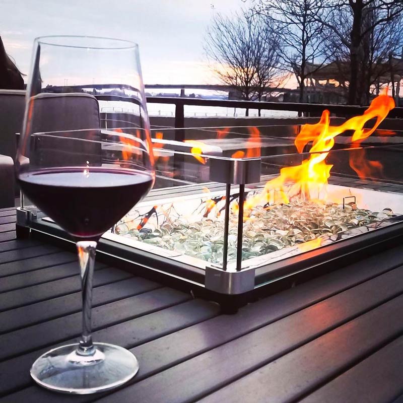 @marimar79 - Outdoor fire pit at Ana at District Winery - Cozy restaurants with fires in Washington, DC