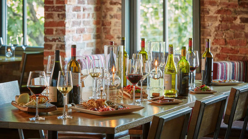 Wine and food at ENO Wine Bar in Georgetown - Romantic date idea in Washington, DC