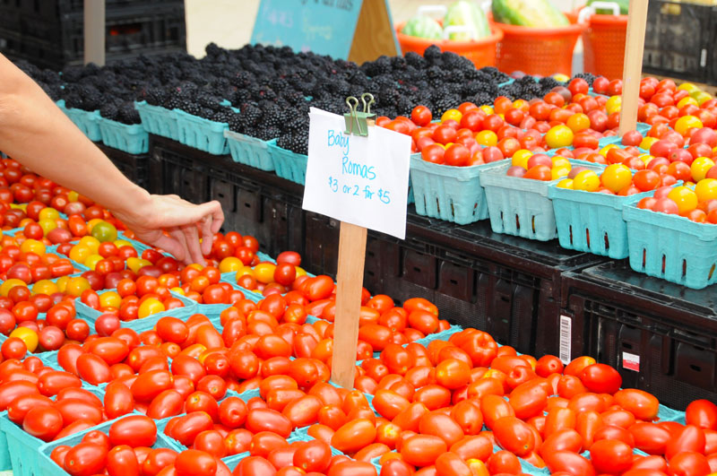 Tomatoes at Columbia Heights Farmer's Market Washington, DC