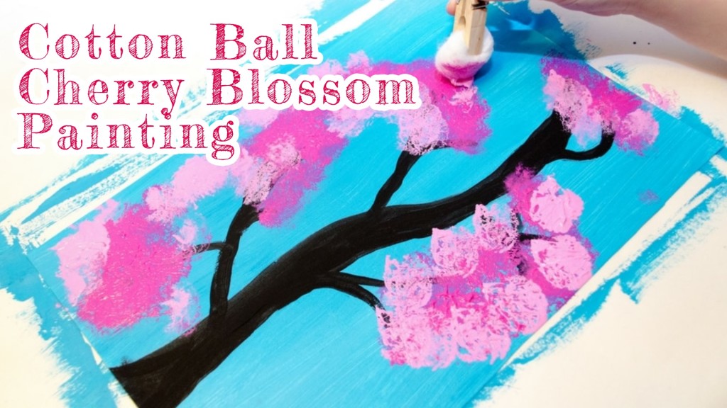 Cotton Ball Cherry Blossom Paintings Washington DC