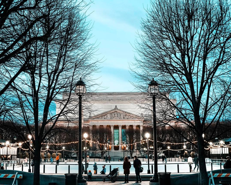 @dccitygirl - Winter Ice Skating at the National Gallery of Art Sculpture Garden - Washington, DC