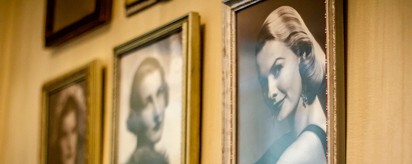 Portraits hanging on the wall at Hillwood Estate, Museum & Gardens