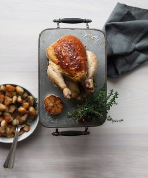 Roast Chicken en Panade at Kinship - Michelin Starred Restaurant in Washington, DC