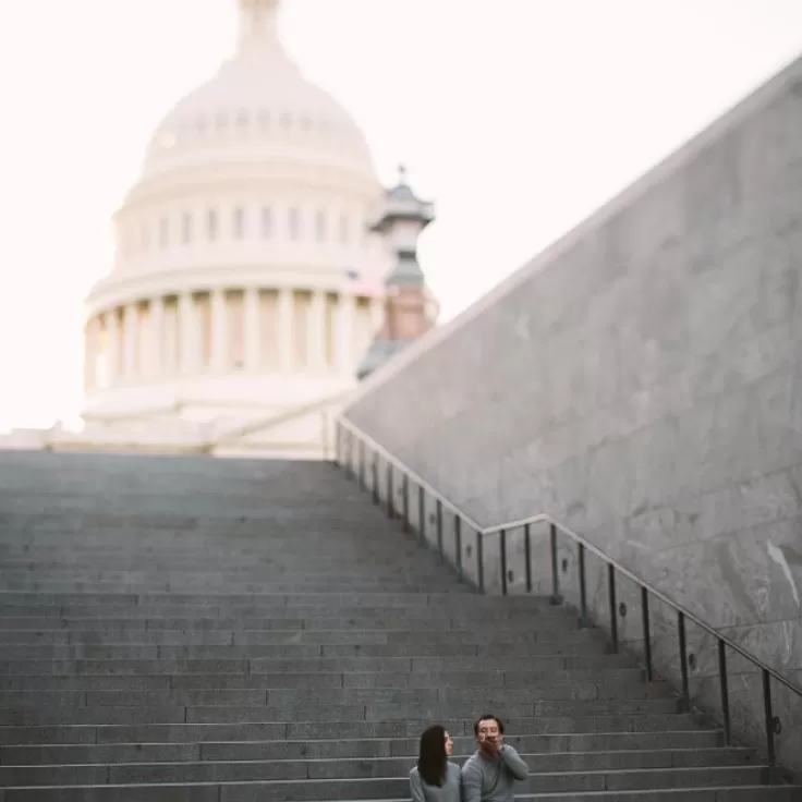 @carlnard - Couple on the steps of the United States Capitol - Washington, DC