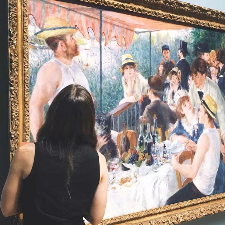 @eviienne - Renoir&#039;s Luncheon of the Boating Party at The Phillips Collection in Dupont Circle - Art Museum in Washington, DC
