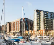 The Wharf waterfront during the day