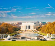 Fall Foliage at the Lincoln Memorial on the National Mall - Monuments in Washington, DC