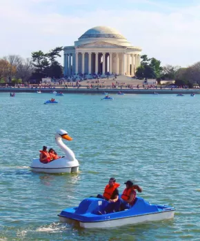@markeisenhower - Tidal Basin paddleboats by Jefferson Memorial - Washington, DC