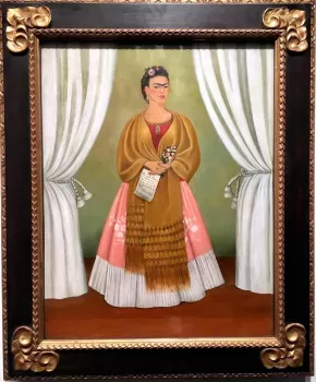@mermacita - Frida KahloSelf-Portrait 在國家藝術女性博物館獻給 Leon Trotsky - 華盛頓特區的藝術博物館