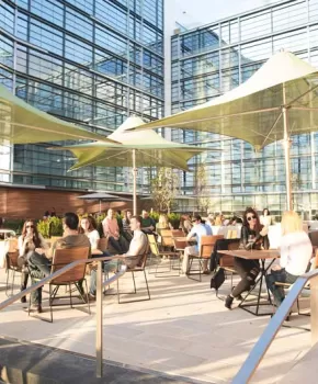 Outdoor patio at The Wharf on the Southwest Waterfront - Attractions in Washington, DC