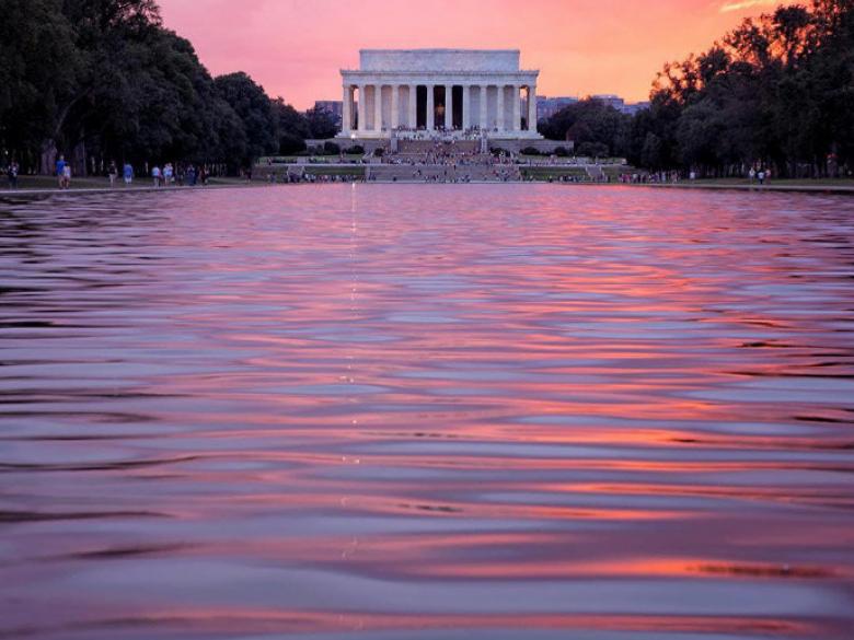 @abpanphoto - Puesta de sol sobre el Lincoln Memorial - Washington, DC