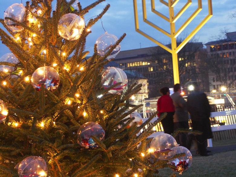 The National Menorah - Ellipse des Weißen Hauses - Washington, DC