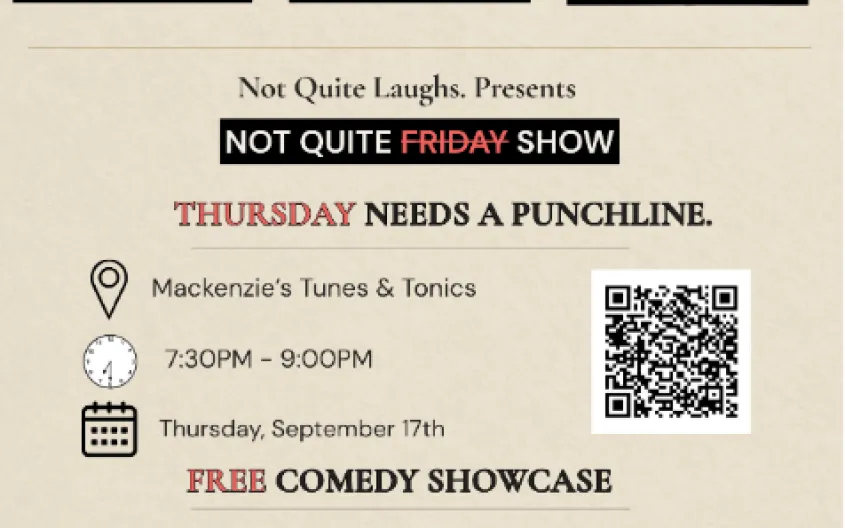 Not Quite Friday Free Comedy Show