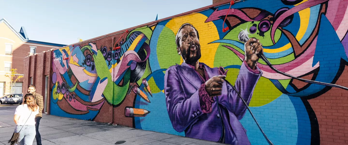 Marvin Gaye Mural by Aniekan Udofia