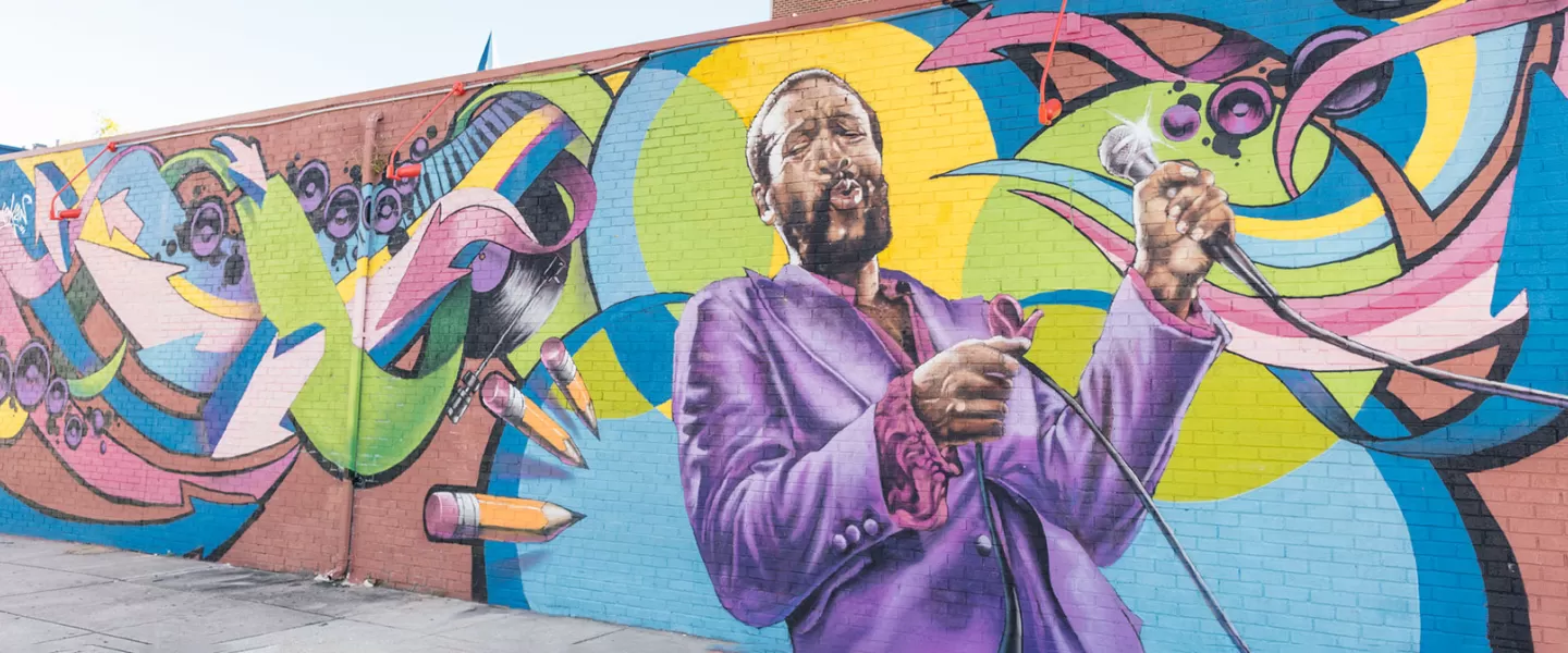 Marvin Gaye Mural by Aniekan Udofia
