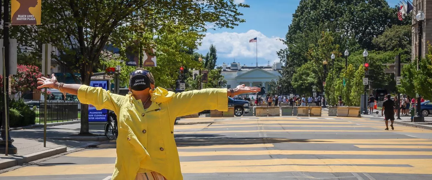@amirthephotographer - Woman on Black Lives Matter Plaza