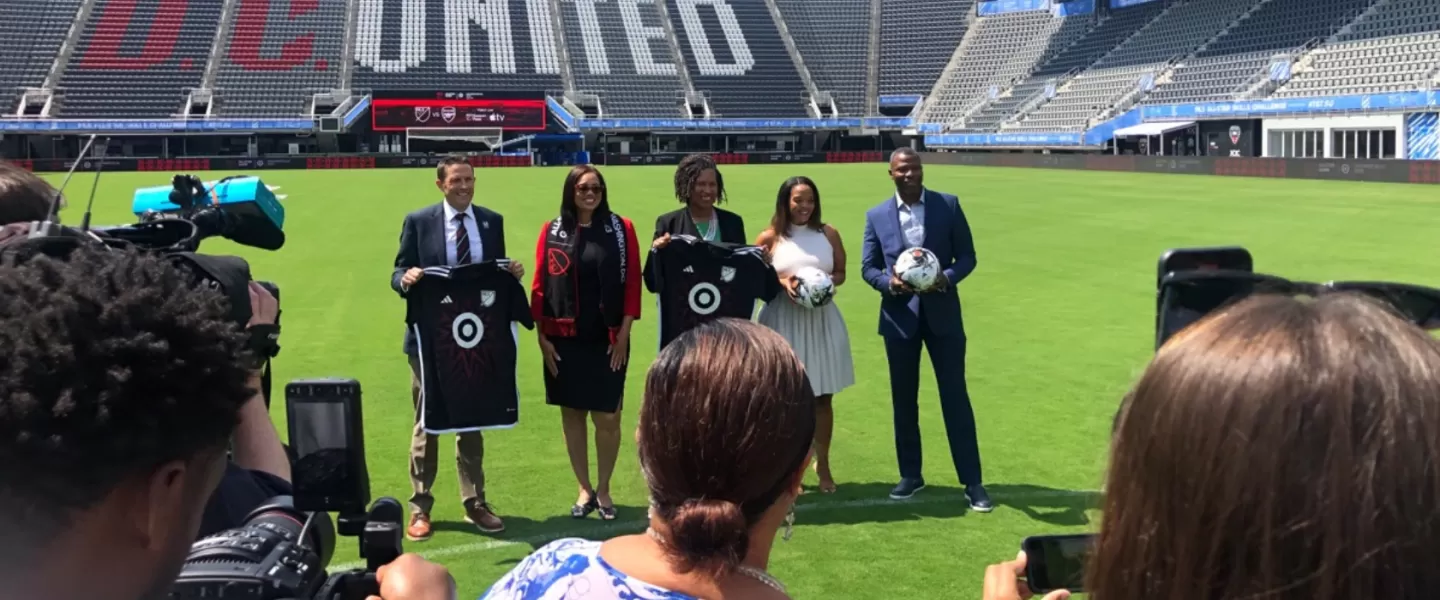 MLS All-Star Media event on Audi field 