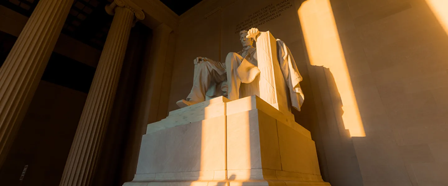 Lincoln Memorial close-up