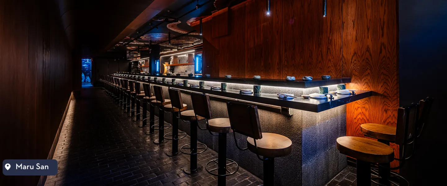 Maru San dining counter