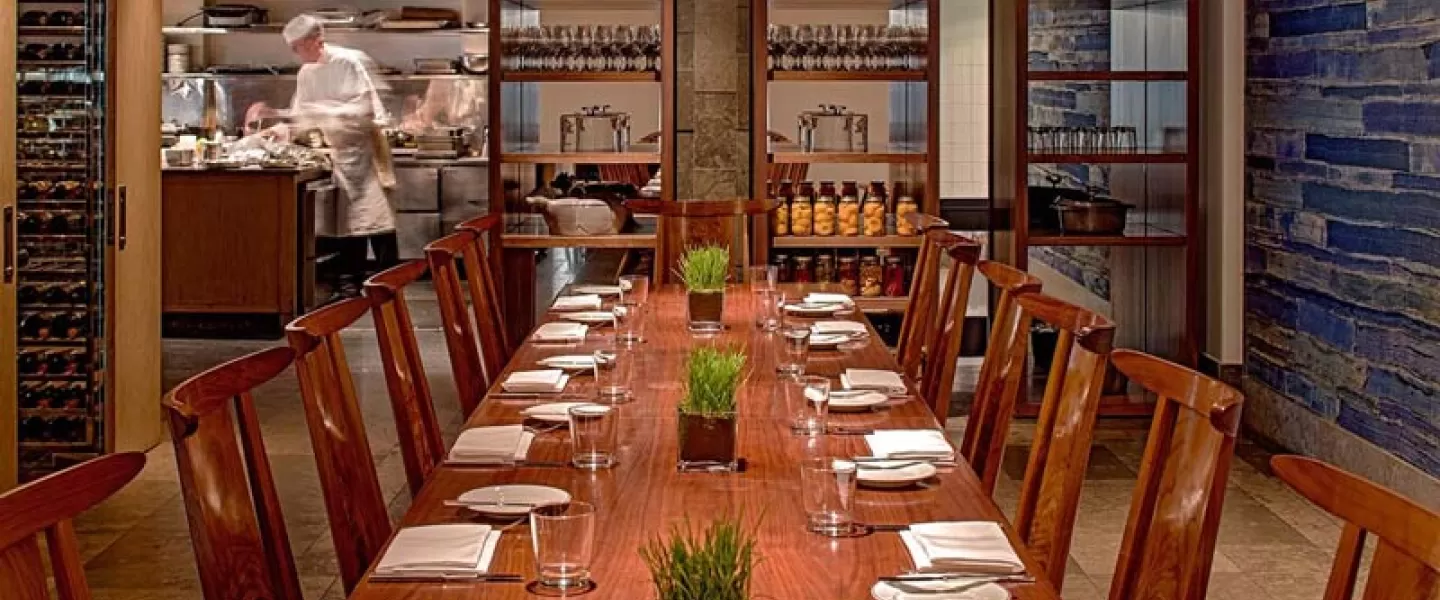 米其林星級 Blue Duck Tavern 的主廚餐桌 - 華盛頓特區 150 人或以下的私密團體的私人用餐空間