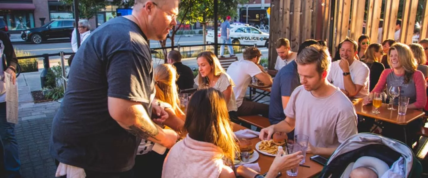 Young family dining at Bluejacket on the Capitol Riverfront - Family friendly restaurants in Washington, DC