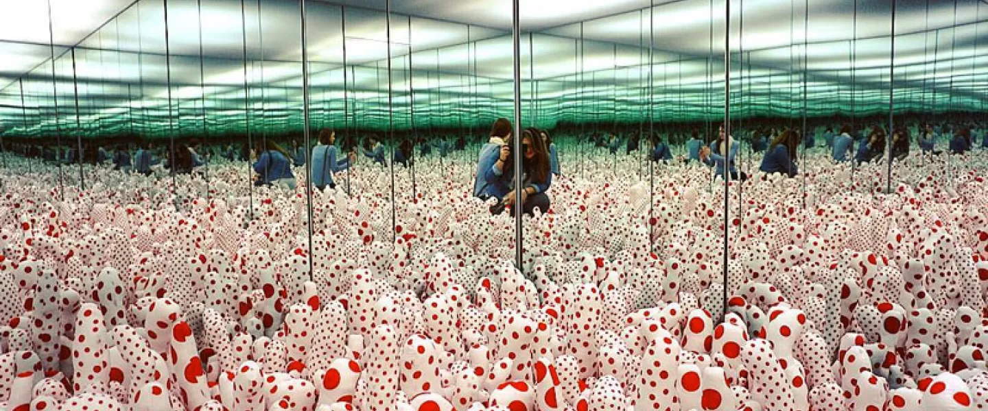 @feefiforum - Phalli's Field at Yayoi Kusama's Infinity Mirrors Exhibit - Hirshhorn Museum in Washington, DC
