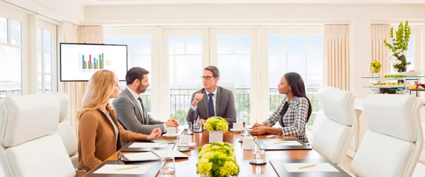 Group meeting at Top of the Hay in The Hay-Adams hotel - Boardrooms with natural light in Washington, DC