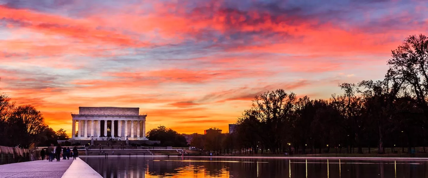 Lincoln Memorial Sonnenuntergang