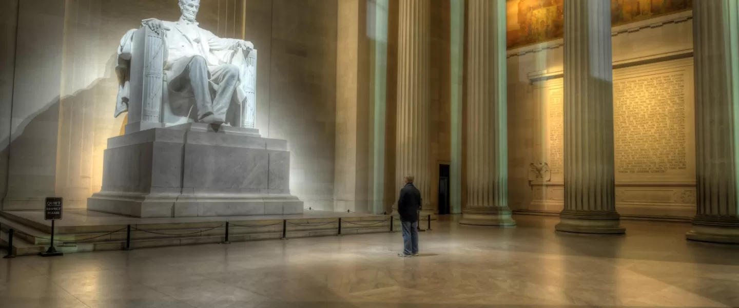 ワシントンDCのエイブラハムリンカーン大統領の歴史の旅程