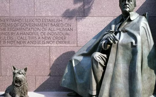 Franklin Delano Roosevelt Memorial on the National Mall in Washington, DC
