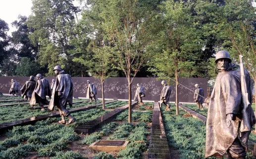 Korean War Memorial in the National Mall
