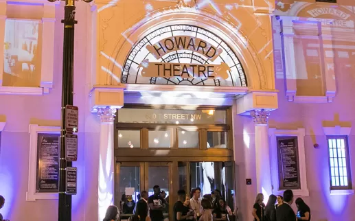 쇼의 역사적인 하워드 극장-워싱턴 DC의 유명한 랜드 마크