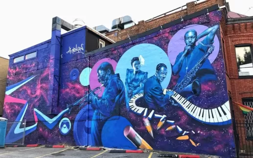 @shanikahopson - Street Mural on U Street in Washington, DC