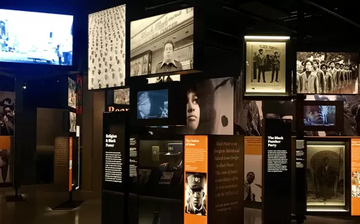 Dentro del Museo Nacional de Historia y Cultura Afroamericana