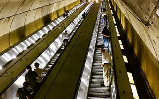 DC Metro Rolltreppe (Bildnachweis: Geri Chapple)