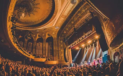 Crowd at Warner Theatre