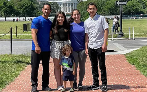 Adventure DC Tricycle Tours group tours outside White House
