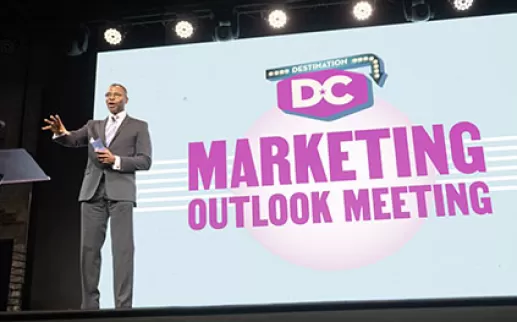Elliott L. Ferguson, II falando no Marketing Outlook Meeting, agosto de 2021