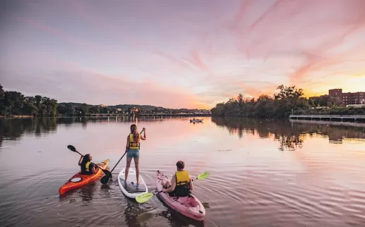 Kayak al atardecer