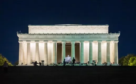 Monumento a Lincoln de noche